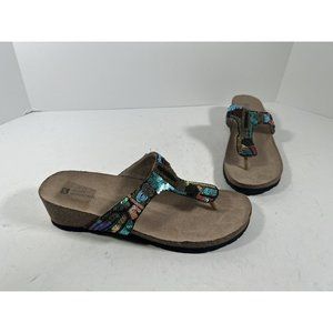 “White Mountain” LEATHER Uppers With Beads & Sequins. Padded, 11 M New